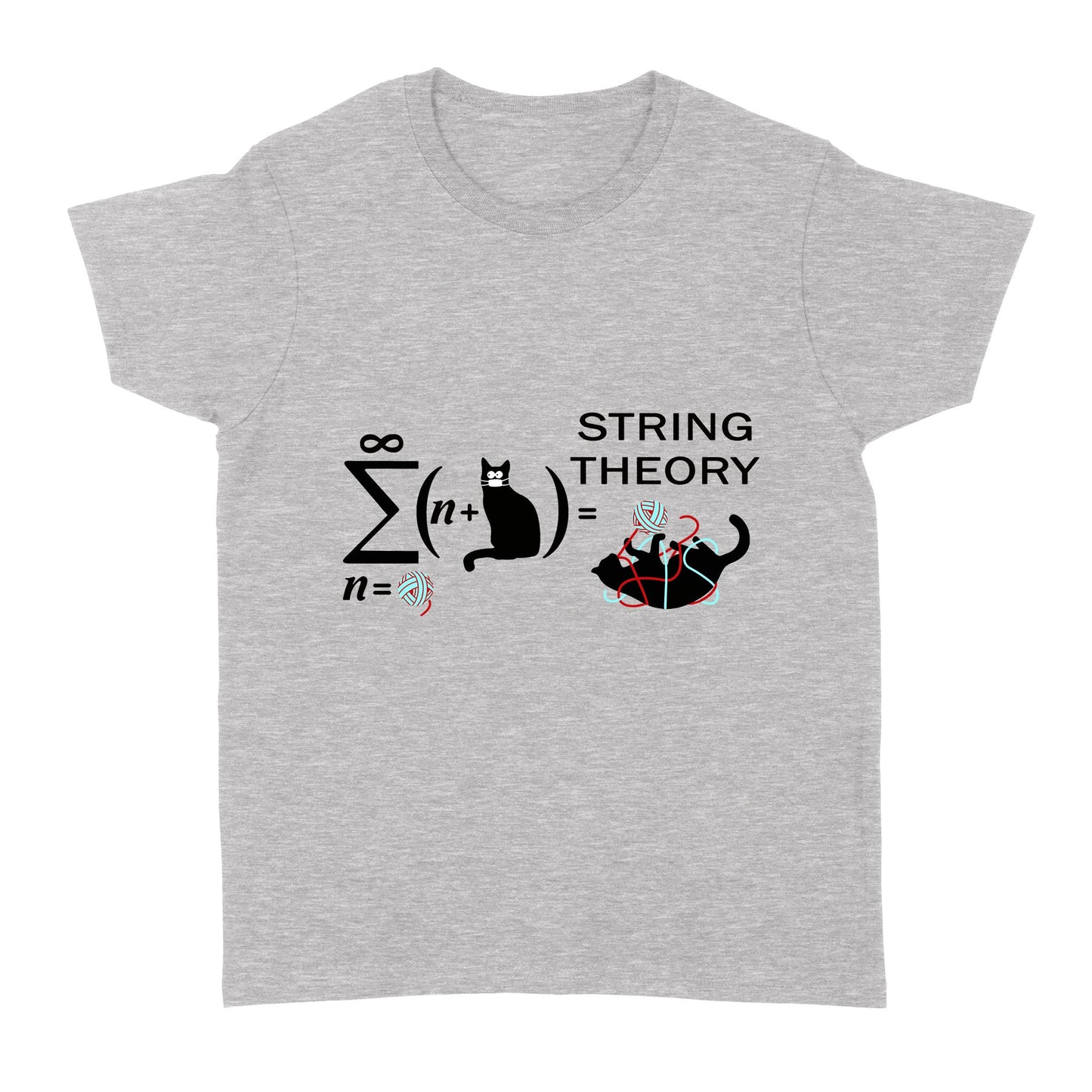 String Theory Cat Mask Funny Standard Women's T-shirt