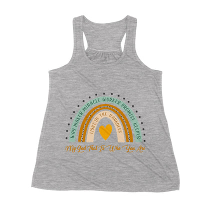 Premium Women's Tank - Way Maker Miracle Worker Promise Keeper Light In The Darkness