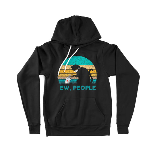 Cat Wear Mask Ew People Covid - Premium Hoodie