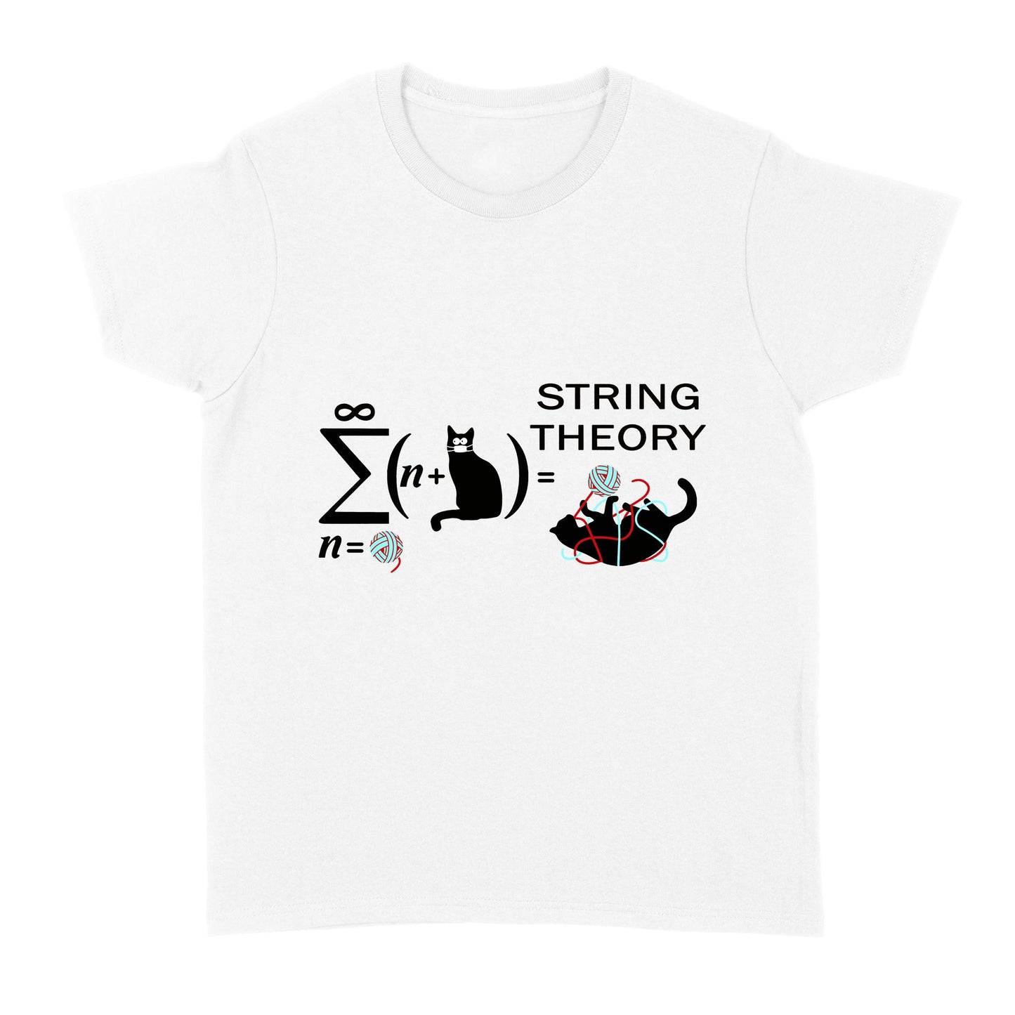 String Theory Cat Mask Funny Standard Women's T-shirt