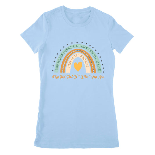 Premium Women's T-shirt - Way Maker Miracle Worker Promise Keeper Light In The Darkness