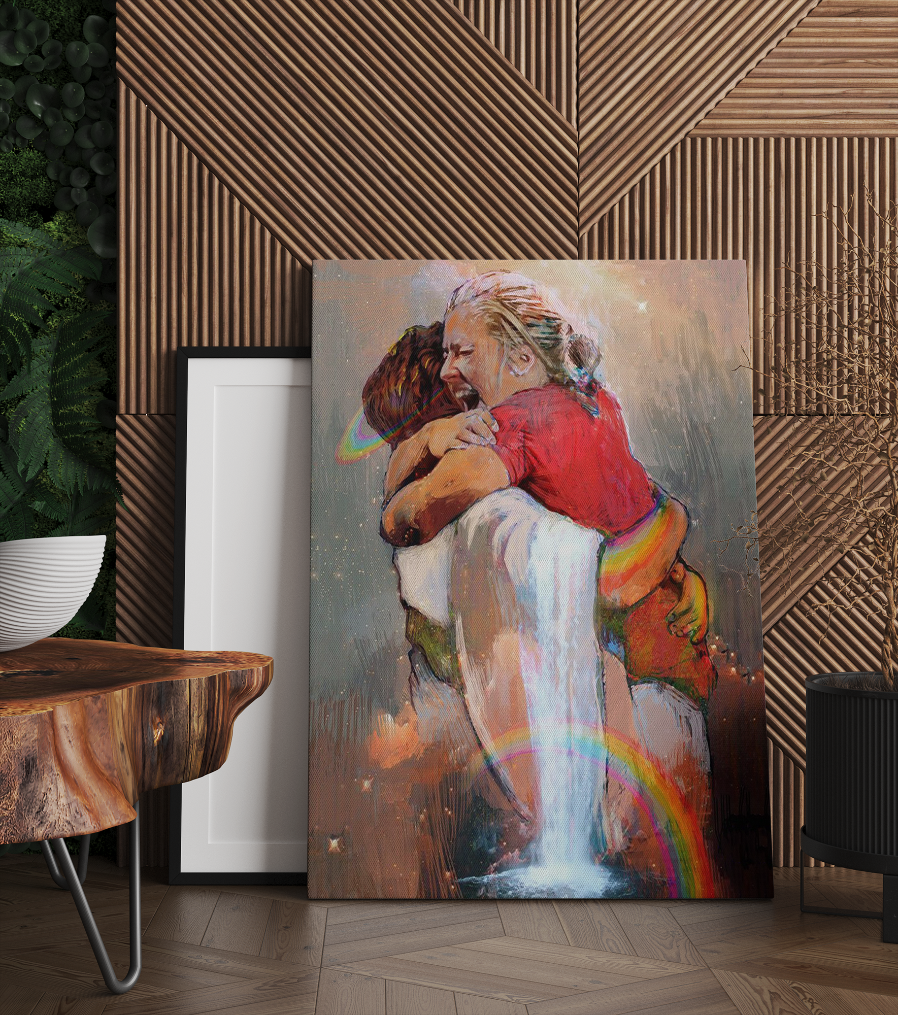 First Day In Heaven Female Canvas Prints