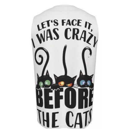 Let's Face It I Was Crazy Before The Cats All-Over Print T-Shirt | 190GSM Cotton