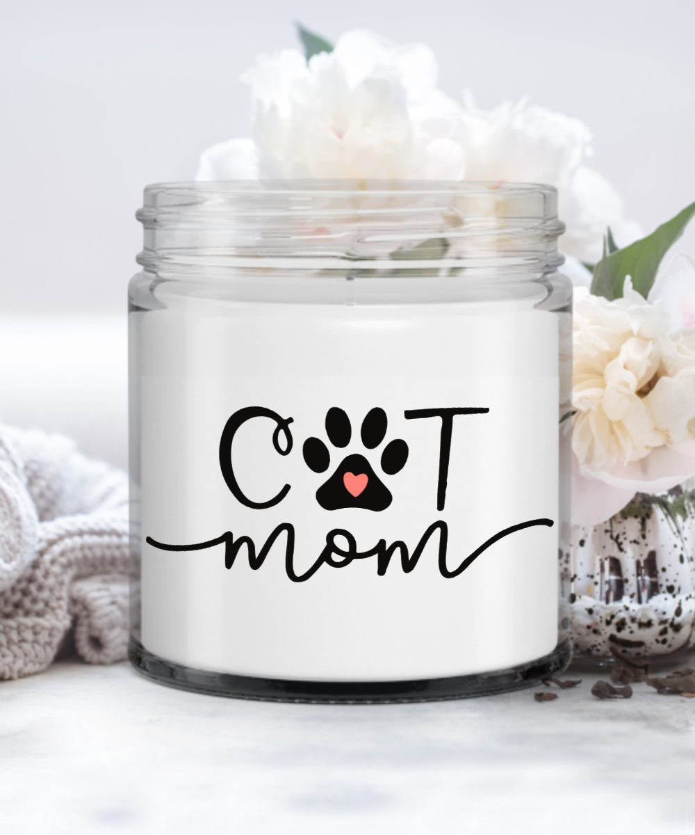 Cat Mom Gift Candle