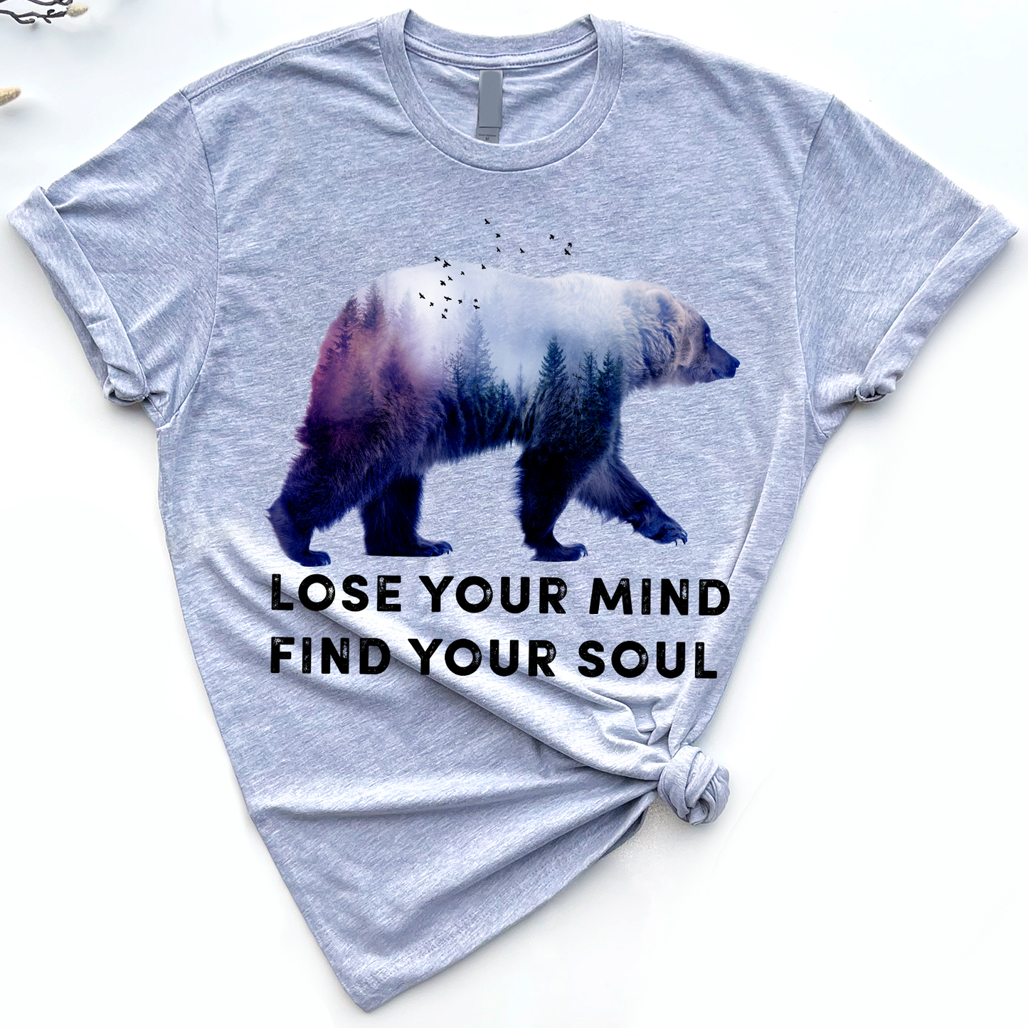 Bear Camping Lose Your Mind Find Your Soul T-Shirt