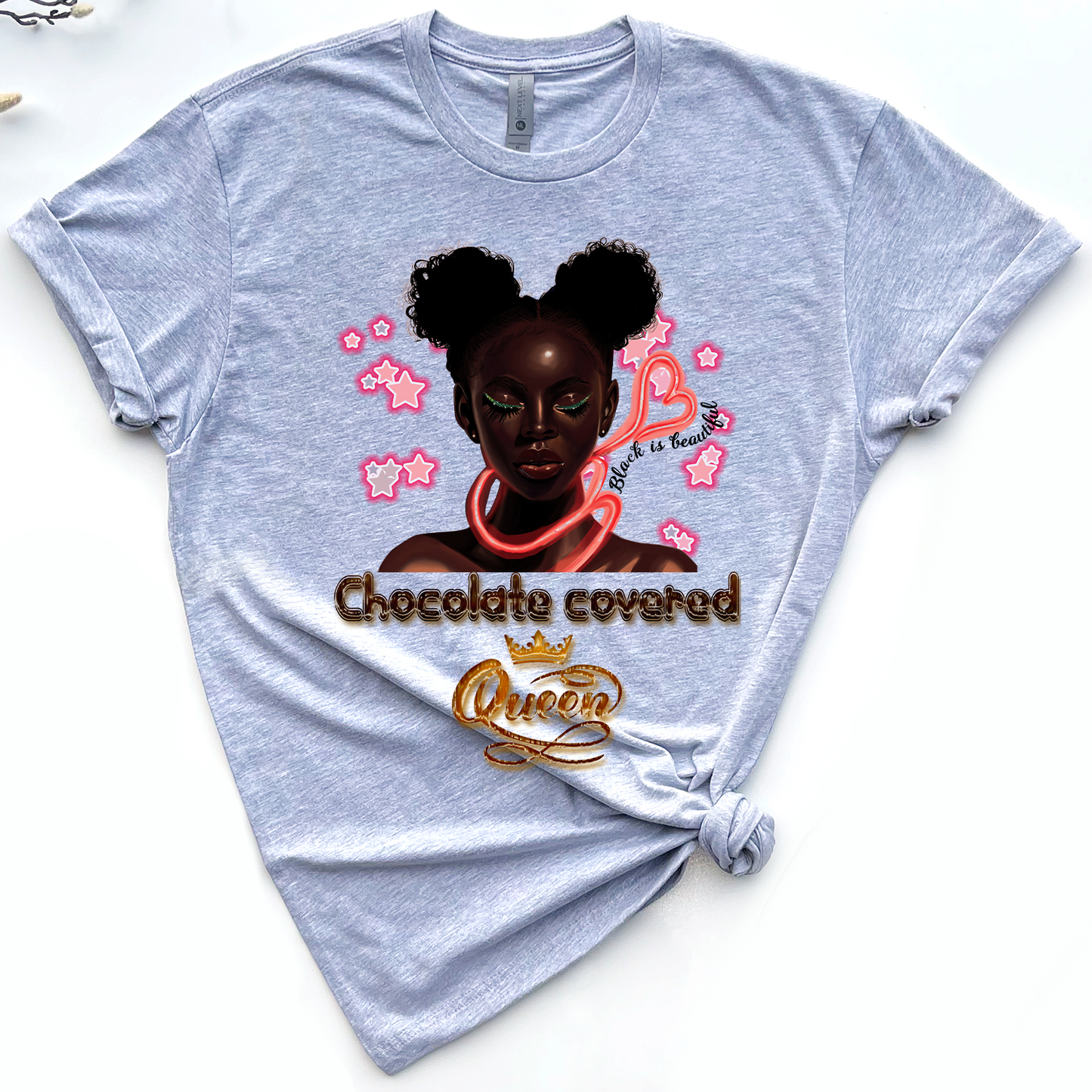 Black Queen Chocolate Covered Queen Standard T-Shirt