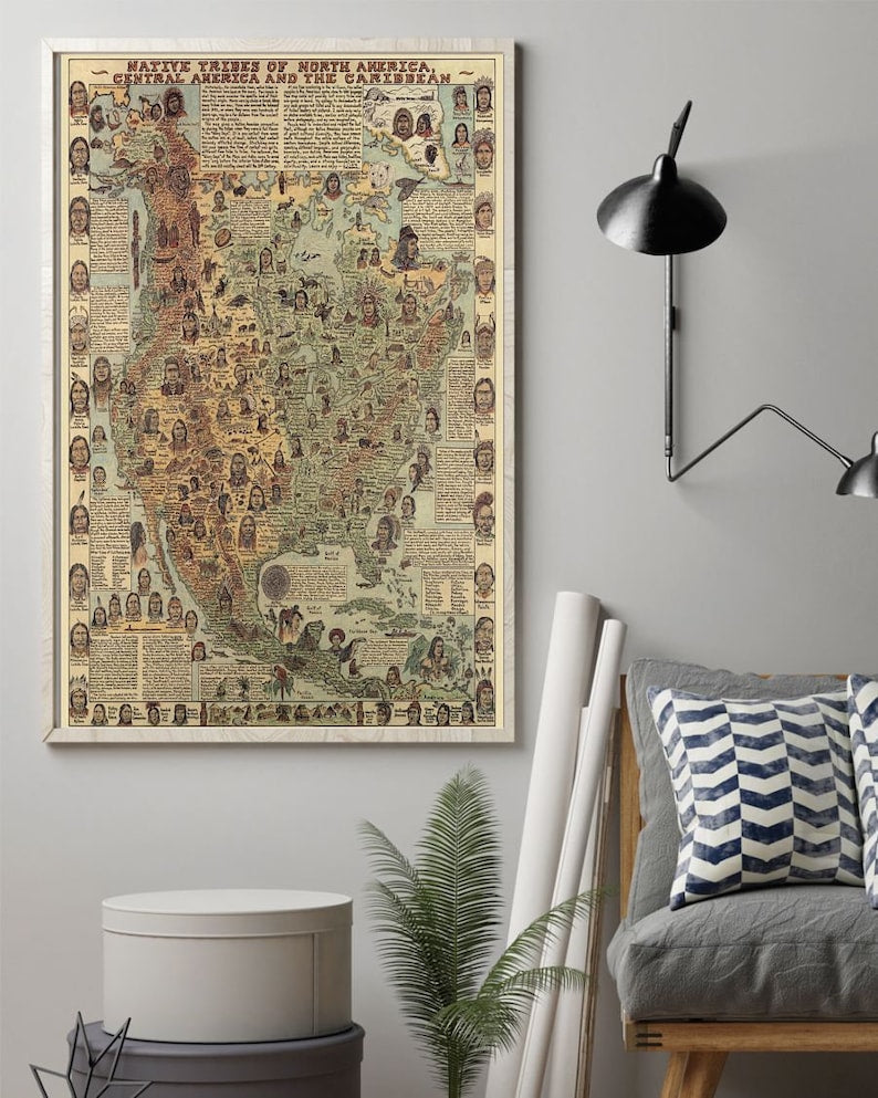 Native American Maps Poster