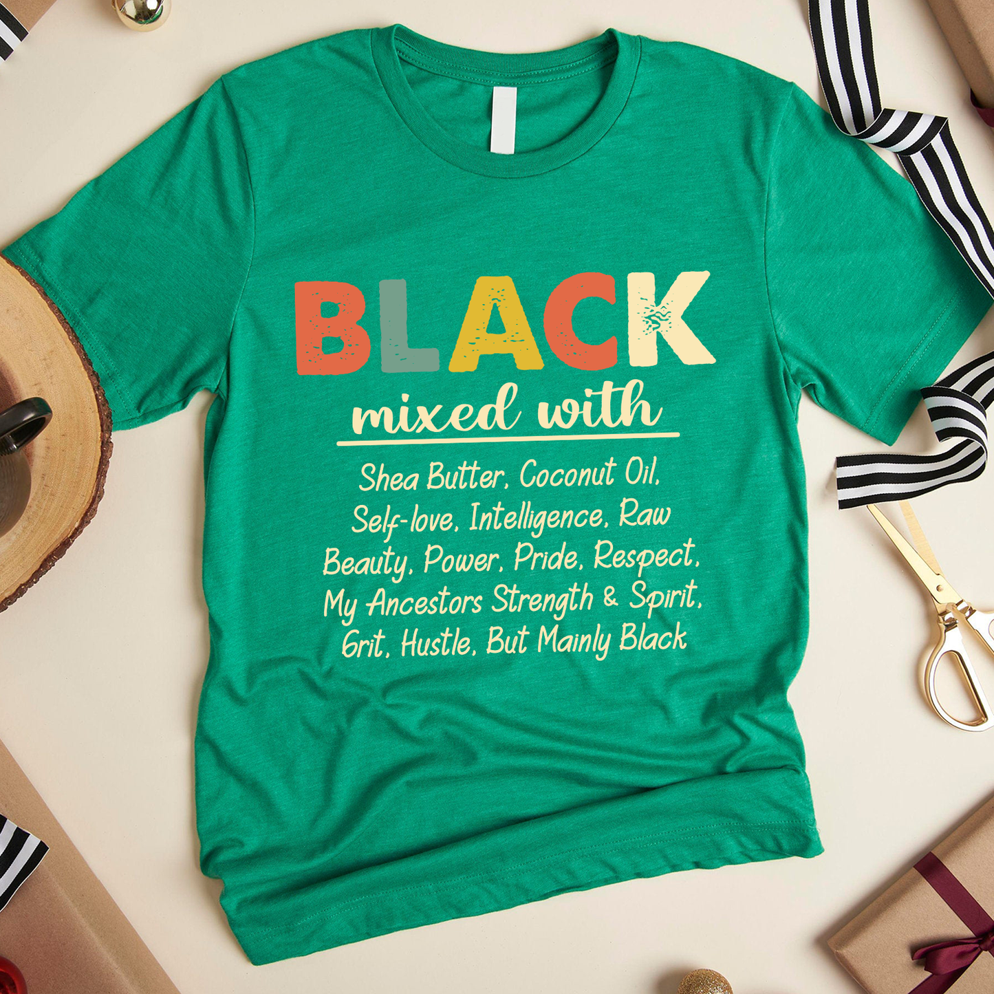 Black Mixed With Shea Butter Coconut Oil Standard T-Shirt