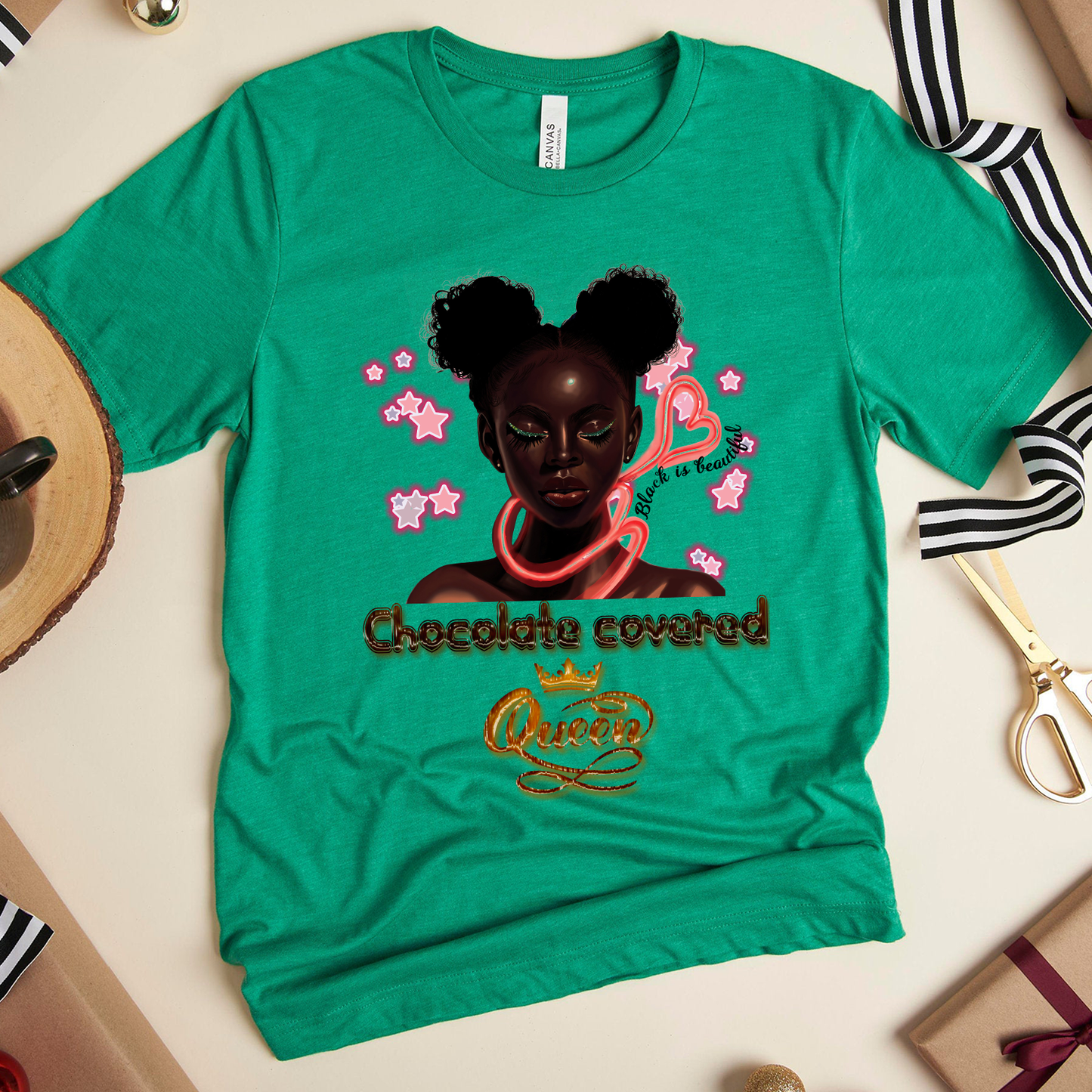 Black Queen Chocolate Covered Queen Standard T-Shirt