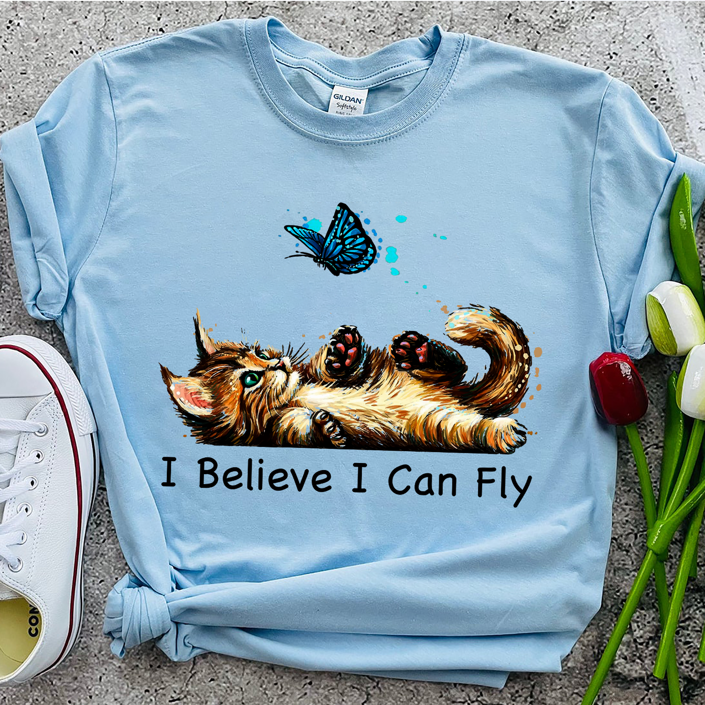 Kitten I Believe I Can Fly Cute Standard T-shirt