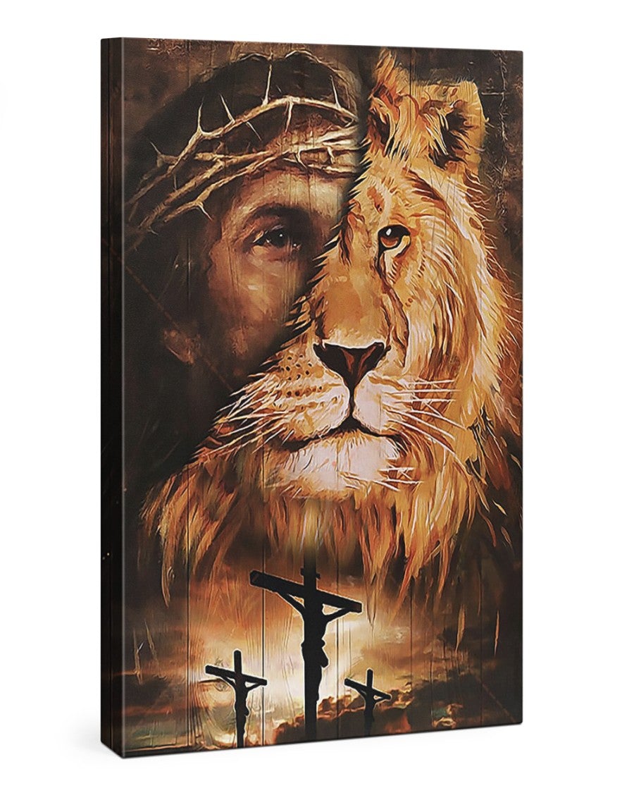 Jesus Lion Canvas Prints