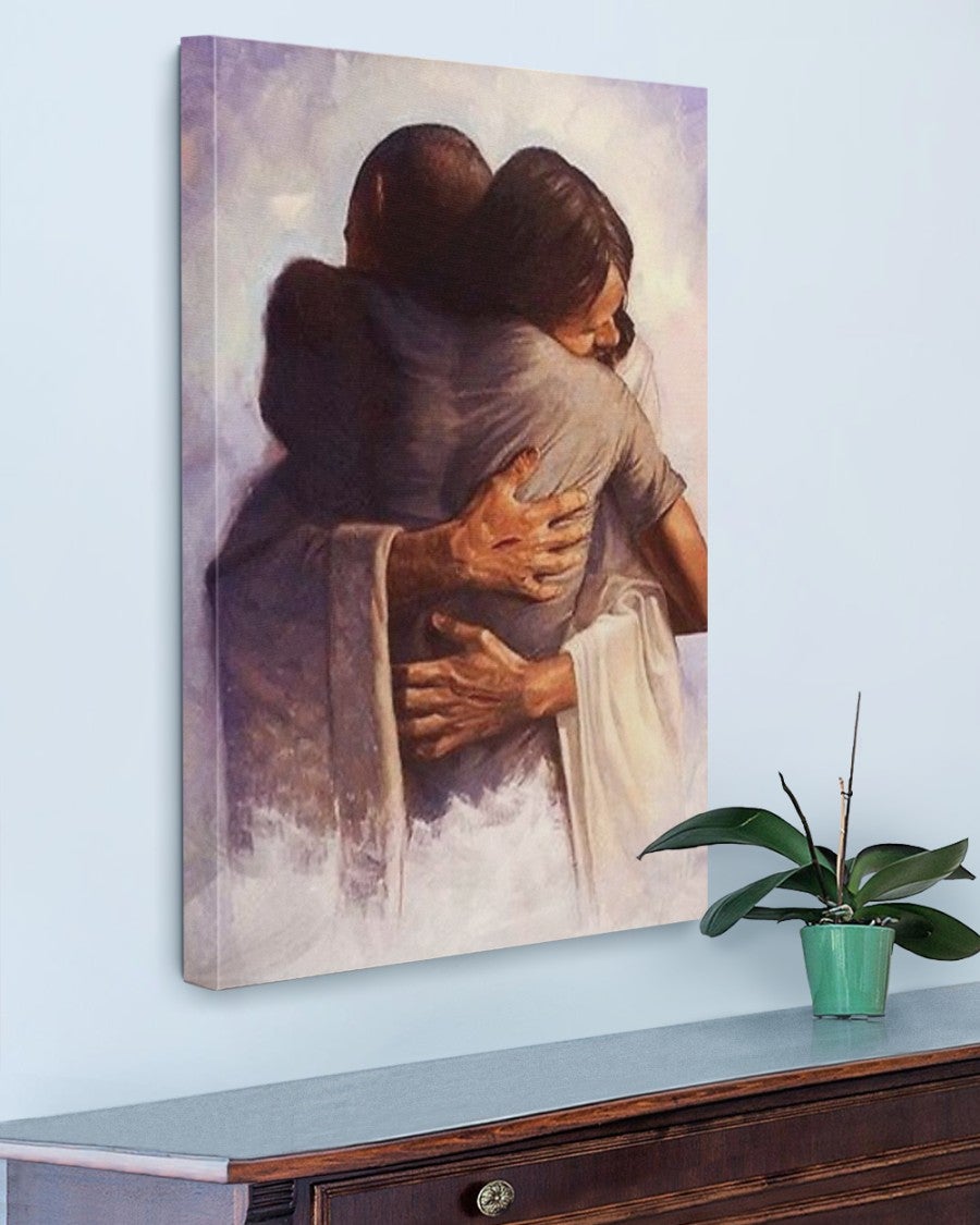 Jesus in the Arm of Lord Canvas Prints