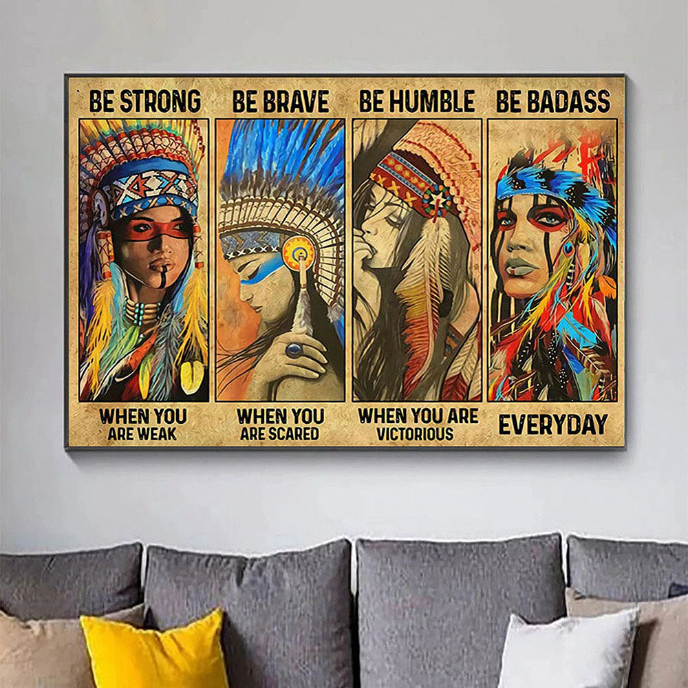Native American India Girl Poster