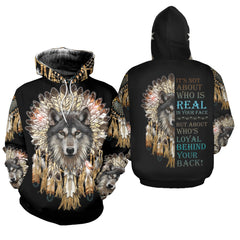 Animals Wolf Native American Hoodie Leggings Set, Native American Hoodies,  Native American Leggings - Excoolent