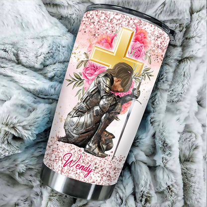 Personalized God Woman Warrior You Are Beautiful Victorious Enough Created Strong Amazing Tumbler