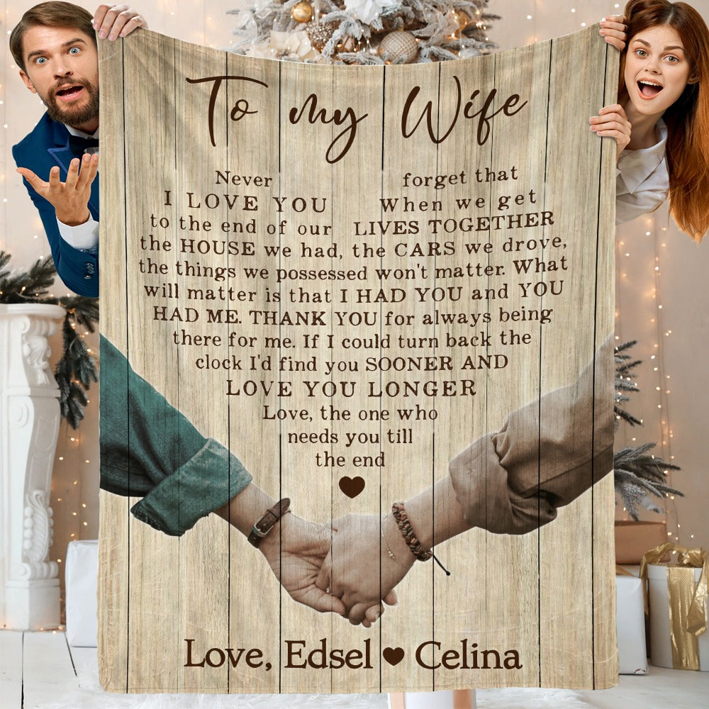 Personalized To My Wife Never Forget That I Love You Blanket