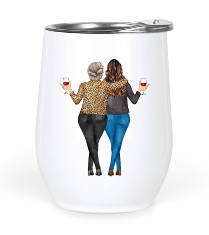 Personalized, Like Mother Like Daughter, Gift For Mom Wine Tumbler