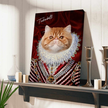 Personalized Cat The Diamond Queen Portrait Digital File Canvas Prints And Poster