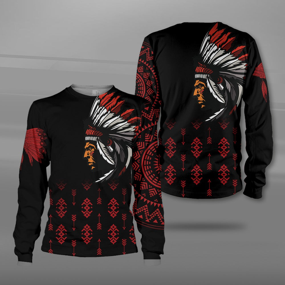 Native American Tribal Vintage Pattern 3D All Over Print Sweatshirt And Hoodie