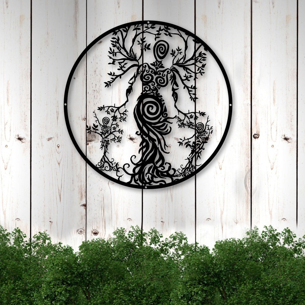 The Tree Of Life Norse Myths The Mother Viking Mother With Children Gift For Mom Gift For Grandma Cut Metal Sign