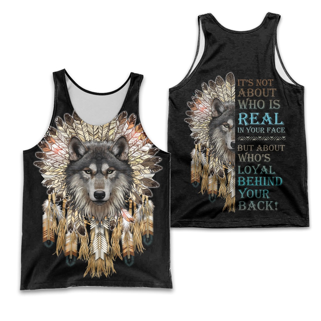 Native American Wolf It’s Not About Who Is Real In Your Face 3D All Over Print Hoodie And Sweatshirt