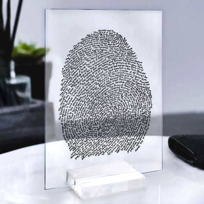 God's Fingerprint Character of God Imprint Acrylic Plaque