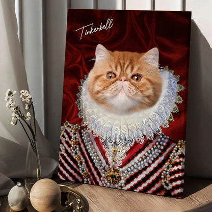 Personalized Cat The Diamond Queen Portrait Digital File Canvas Prints And Poster