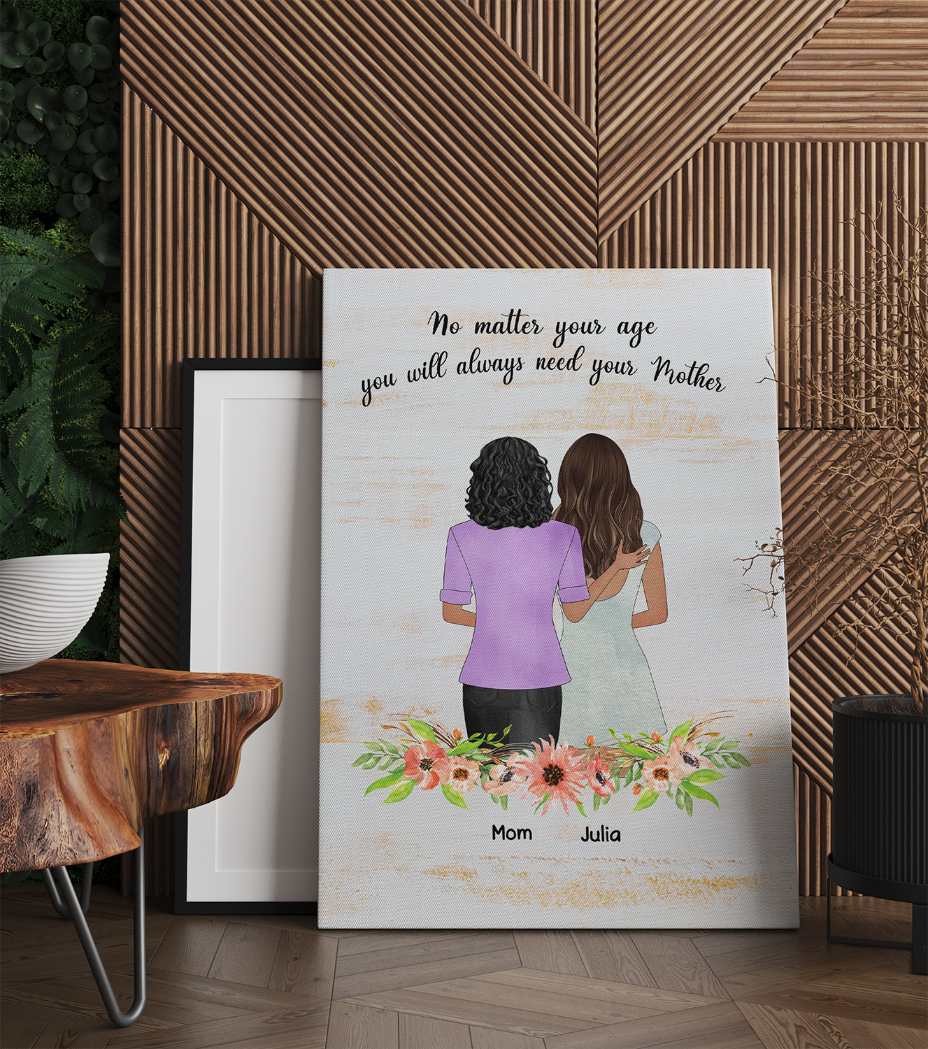 Personalized  No Matter Your Age You Will Always Need Your Mom, Gift For Mom Canvas Prints