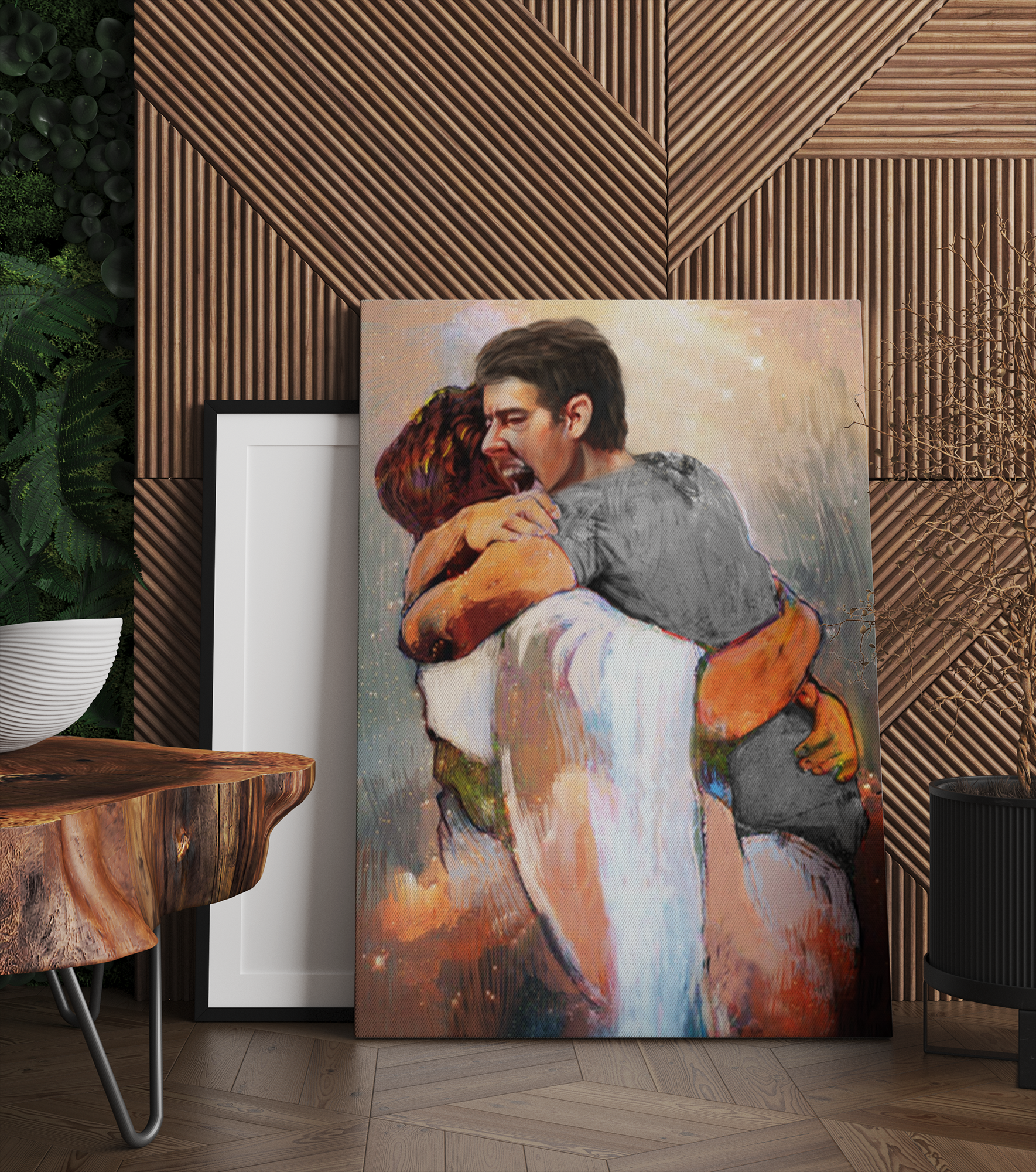 First Day In Heaven Male Canvas Prints