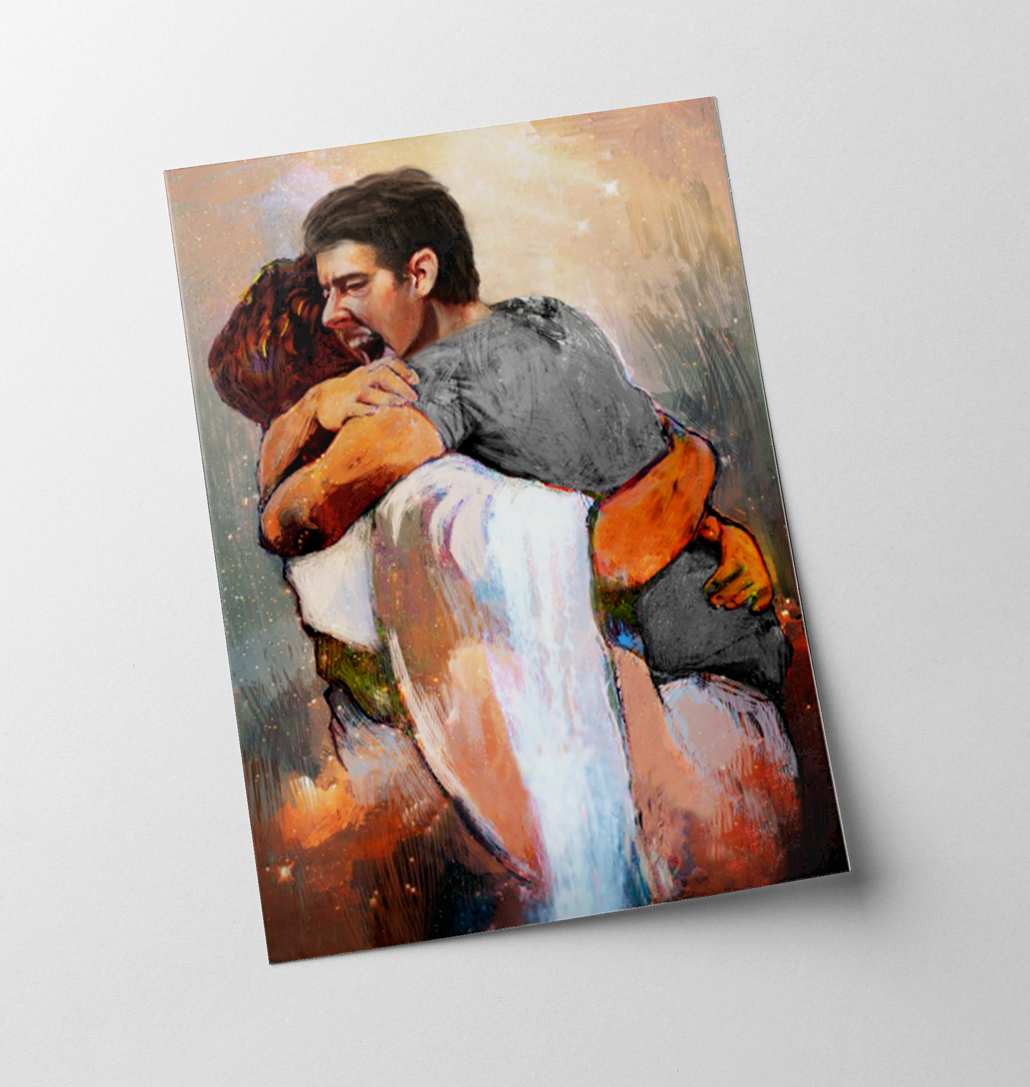 First Day In Heaven Male Painting Poster