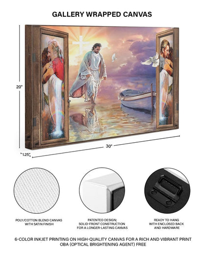 Your First Day in Heaven Jesus Christ Canvas Prints