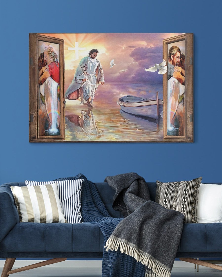 Your First Day in Heaven Jesus Christ Canvas Prints