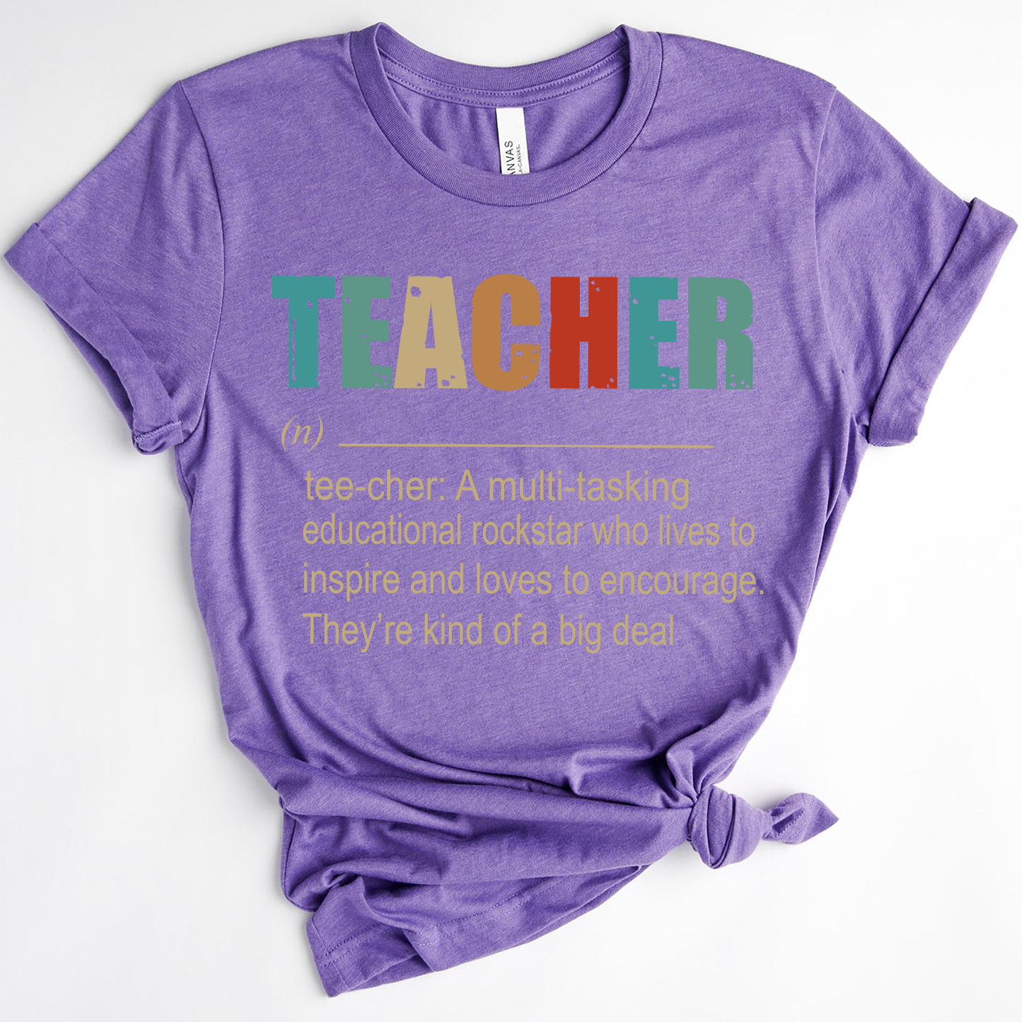 Teacher A Multitasking Educational Rockstar Who Lives To Inspire Ang Loves To Encourage They’re Kind Of A Big Deal Standard T-shirt