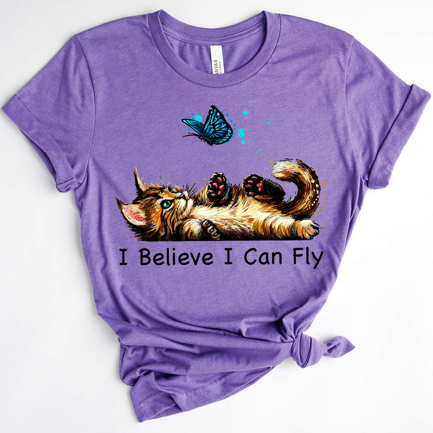 Kitten I Believe I Can Fly Cute Standard T-shirt