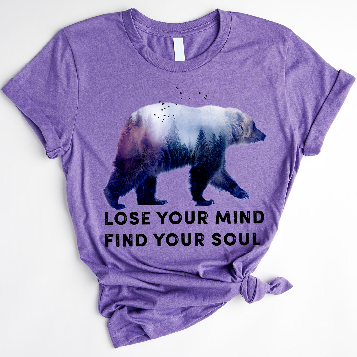 Bear Camping Lose Your Mind Find Your Soul T-Shirt