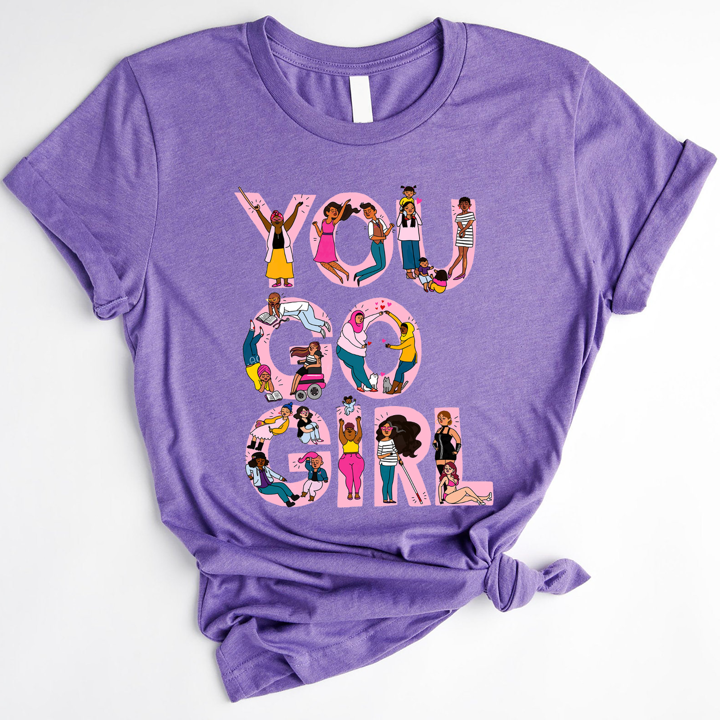 You Go Girl Black Queen Standard T-Shirt