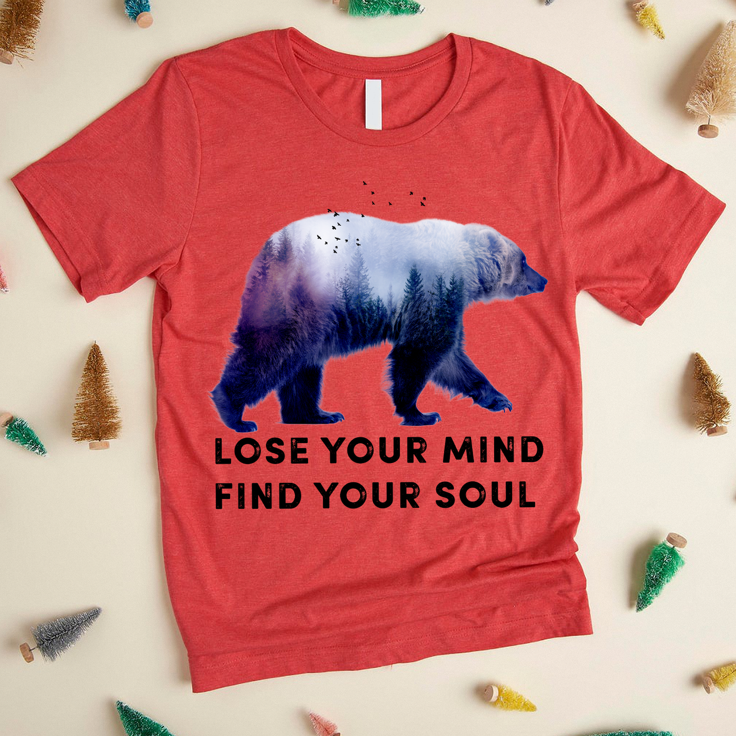 Bear Camping Lose Your Mind Find Your Soul T-Shirt