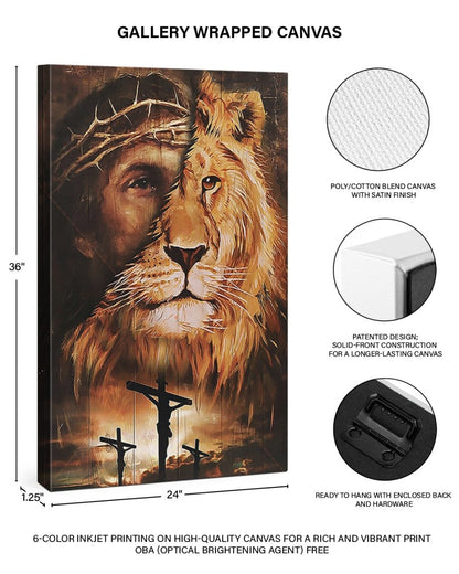 Jesus Lion Canvas Prints