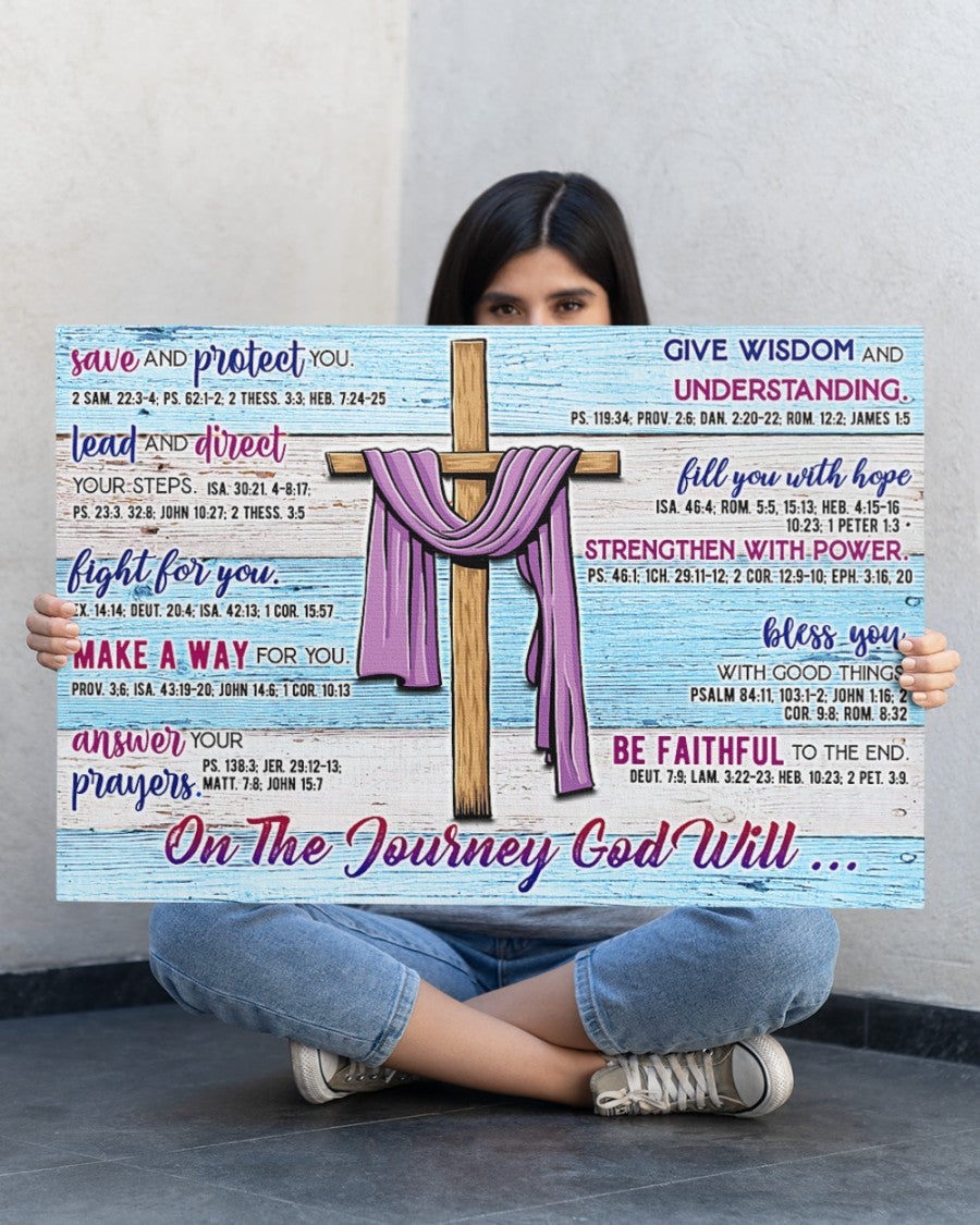 On the Journey God Will Canvas Prints