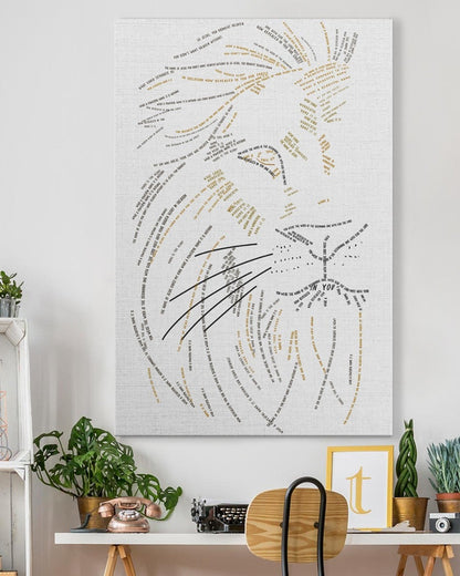 What A Beautiful Name Jesus Lion Text Canvas Prints