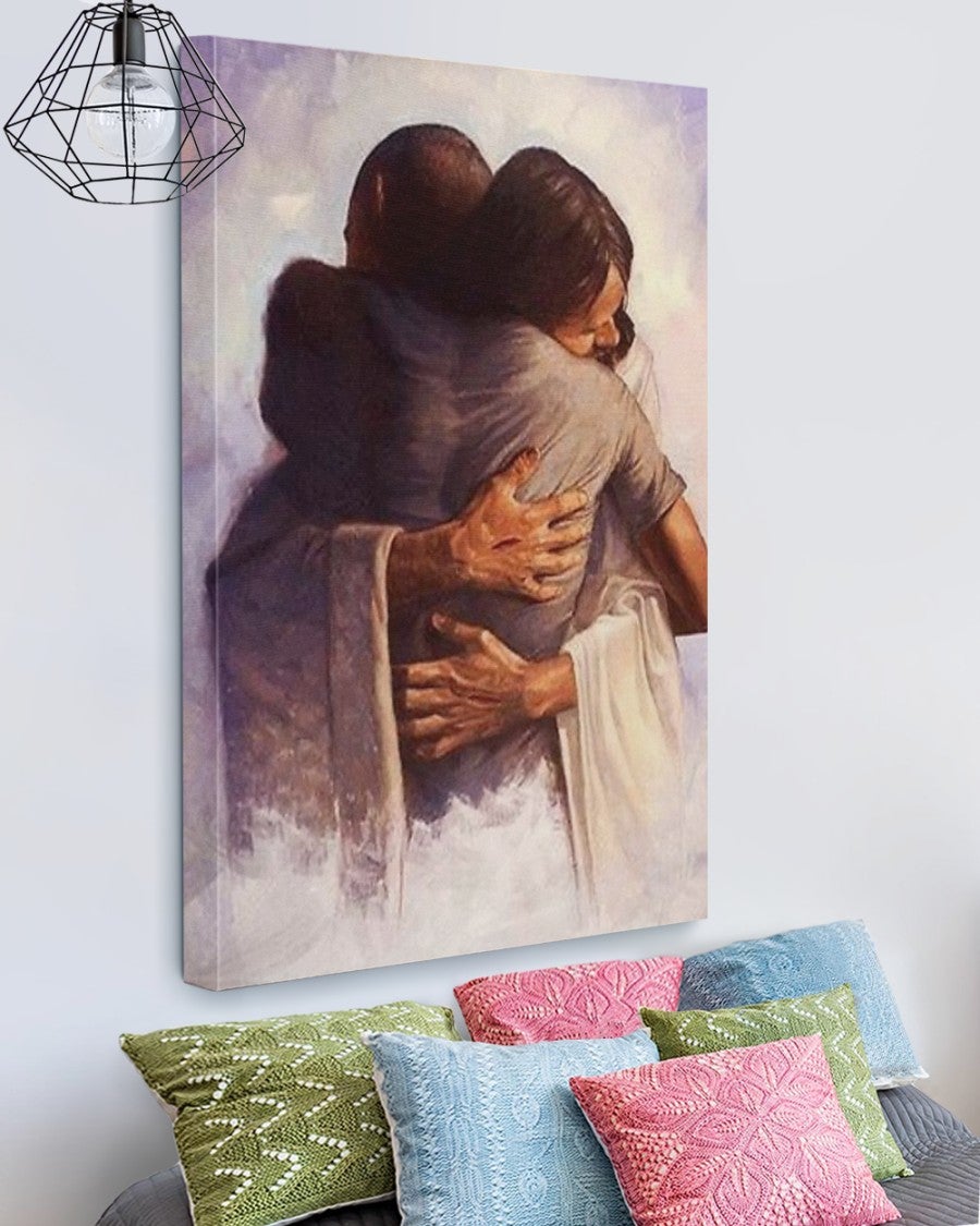 Jesus in the Arm of Lord Canvas Prints