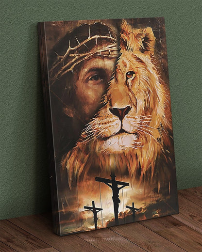 Jesus Lion Canvas Prints