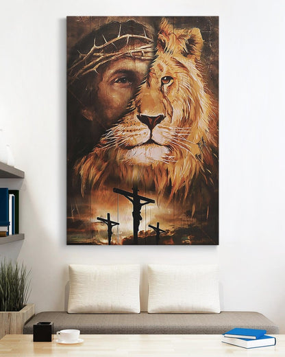 Jesus Lion Canvas Prints