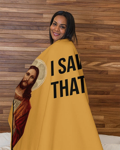 I SAW THAT!: Funny Jesus Meme Great Fun Christian Gift Sherpa Blanket