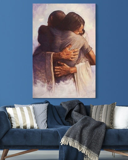 Jesus in the Arm of Lord Canvas Prints