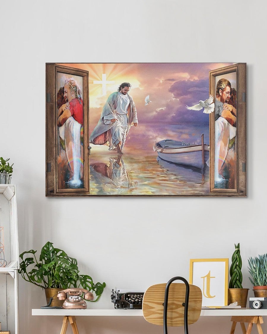 Your First Day in Heaven Jesus Christ Canvas Prints