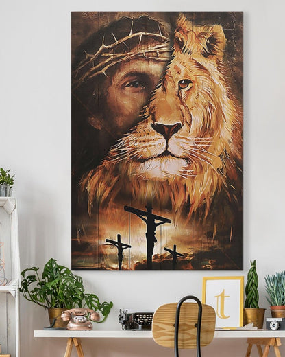 Jesus Lion Canvas Prints