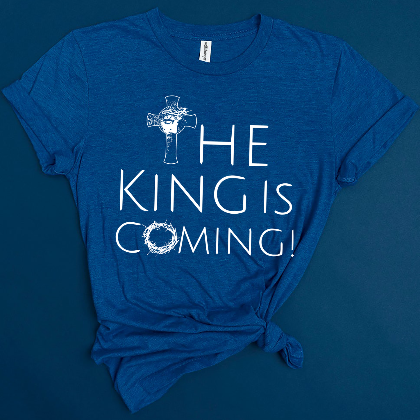 The King is Coming T-Shirt - Christian Apparel - Jesus is King - Minimal Design - Faith Clothing - Christian Standard T-Shirt