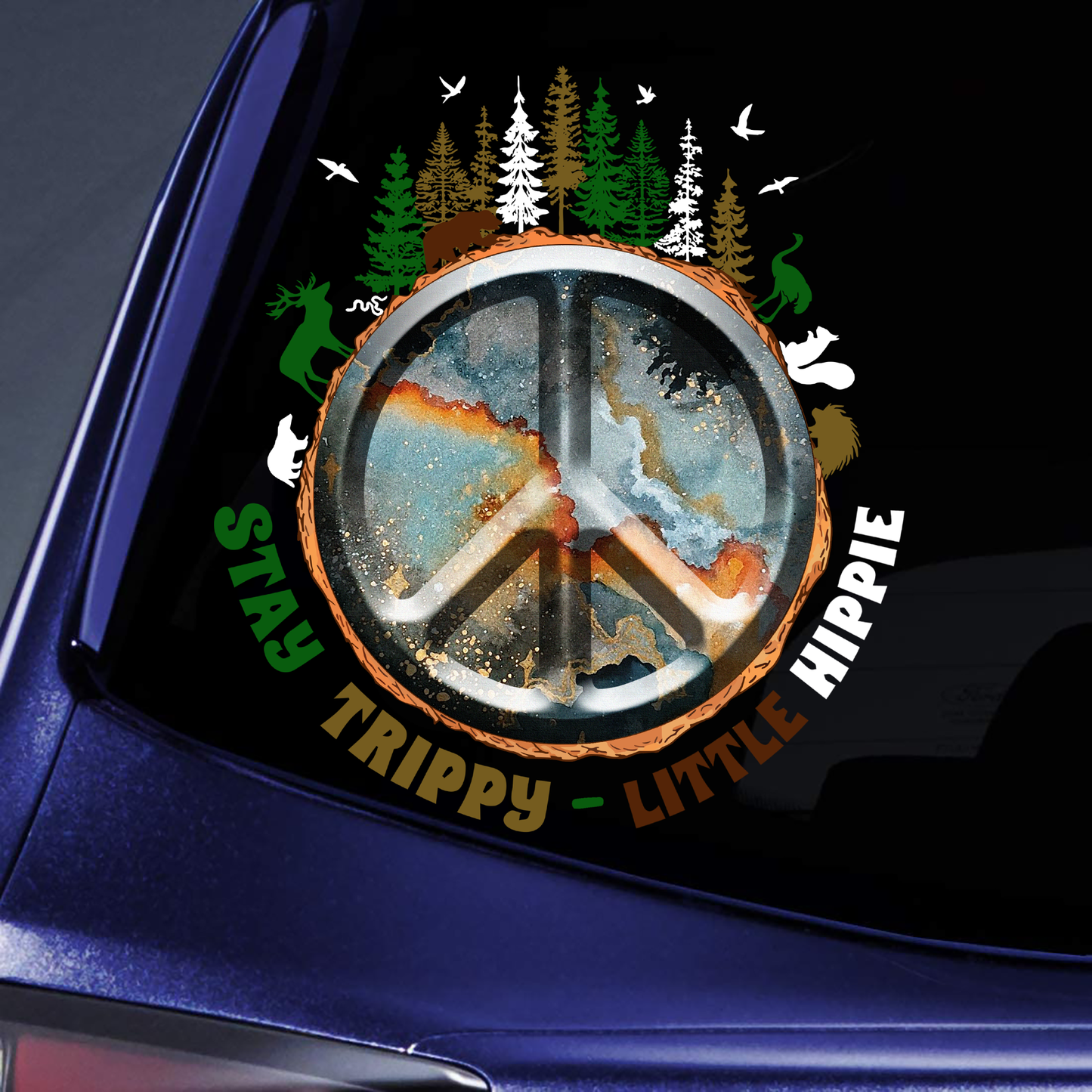 Stay Trippy Little Hippie Sticker Decal