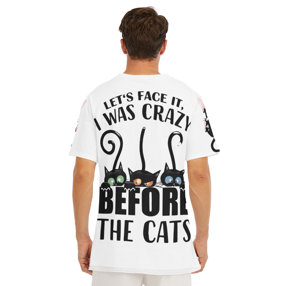 Let's Face It I Was Crazy Before The Cats All-Over Print T-Shirt | 190GSM Cotton